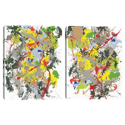 Abstract 1 & 2 by Dan Houston Canvas Art Prints
