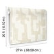 preview thumbnail 5 of 4, Nikki Chu Tribe Caramel Cream Premium Peel and Stick Wallpaper