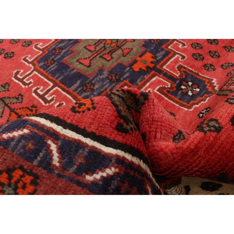 ECARPETGALLERY Hand-knotted Andelz Red Wool Rug - 3'4 x 4'9