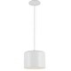 preview thumbnail 1 of 2, Dainolite Emilia Transitional Matte White Luxury Pendant Light
