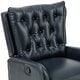 preview thumbnail 34 of 45, Jordano Genuine Leather Recliner with Metal Base by HULALA HOME