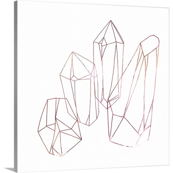 June Erica Vess Solid-Faced Canvas Print entitled Contour Crystals III