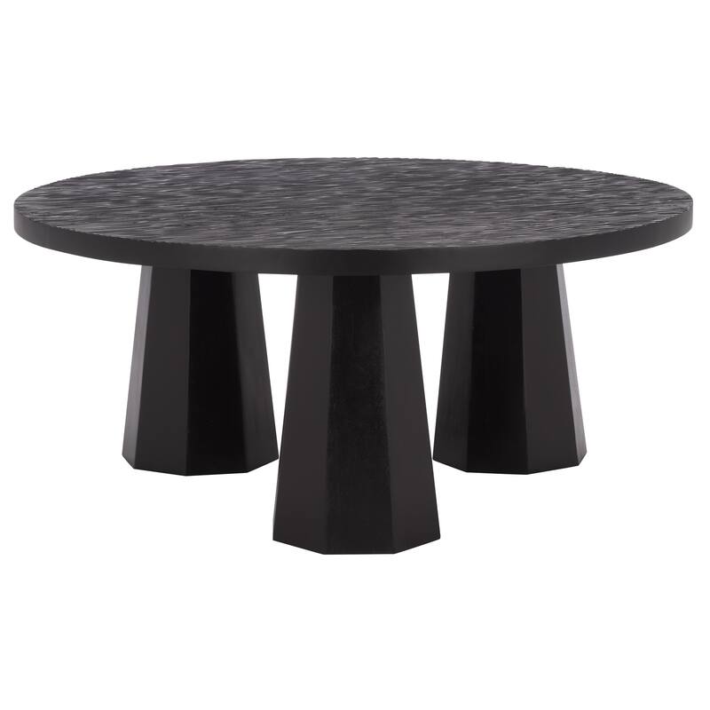 SAFAVIEH Couture Petraclara Wood Coffee Table - 43"W x 43"D x 19"H