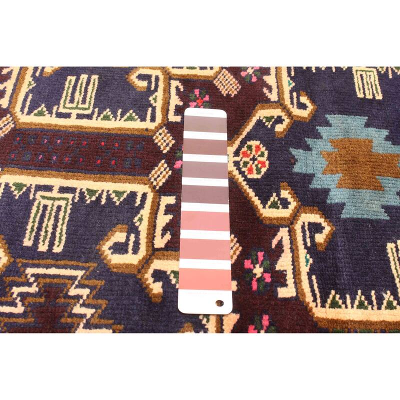 ECARPETGALLERY Hand-knotted Teimani Dark Brown Wool Rug - 2'11 x 4'6