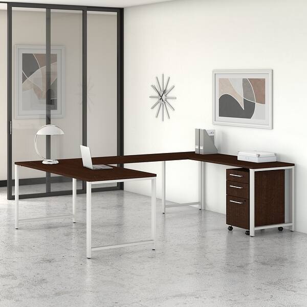 400 Series 72w U Shaped Desk With Drawers By Bush Business Furniture Overstock 31144687