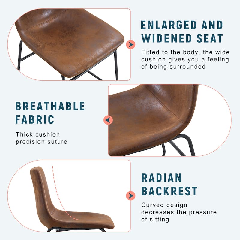 Upholstery Dining Chairs Bar Stools Set of 4
