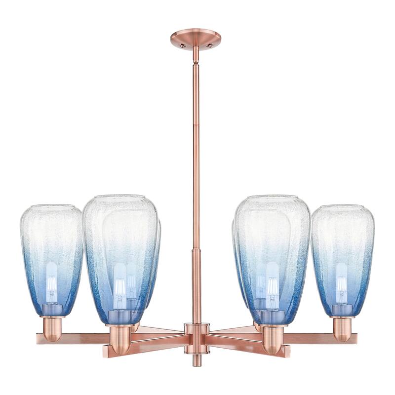Innovations Lighting Downtown Urban - Brookhaven Almond - 6 Light 24" Stem Hung Chandelier
