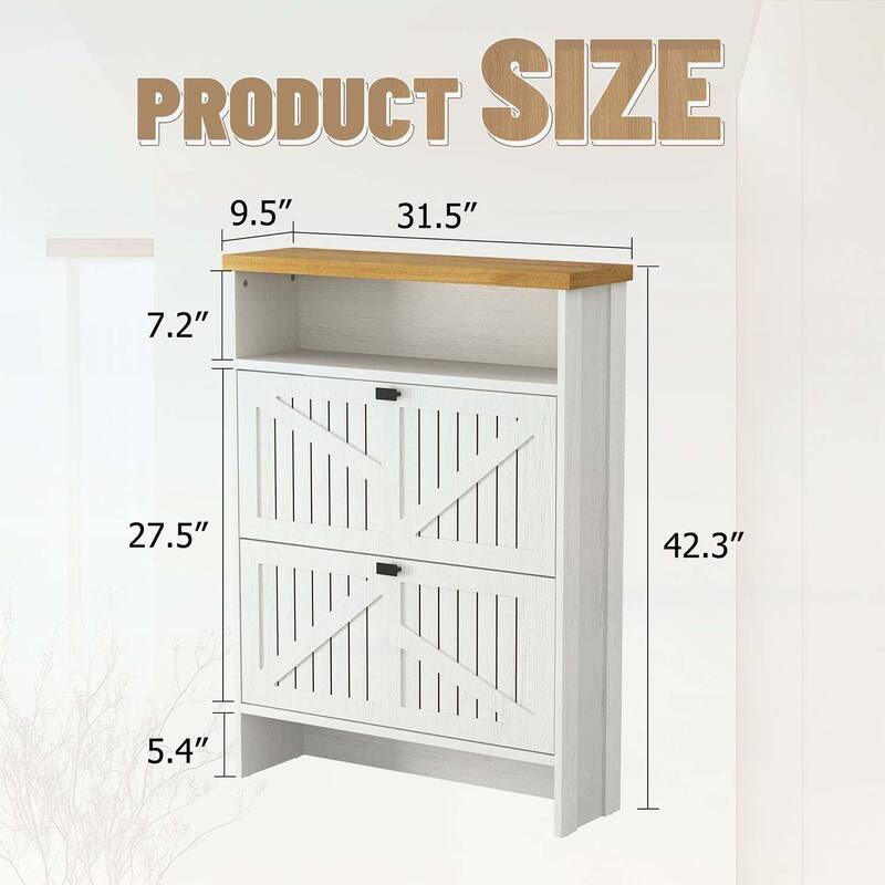 Multi-functional Shoe Cabinet with Ample Storage,Ideal for Compact Spaces