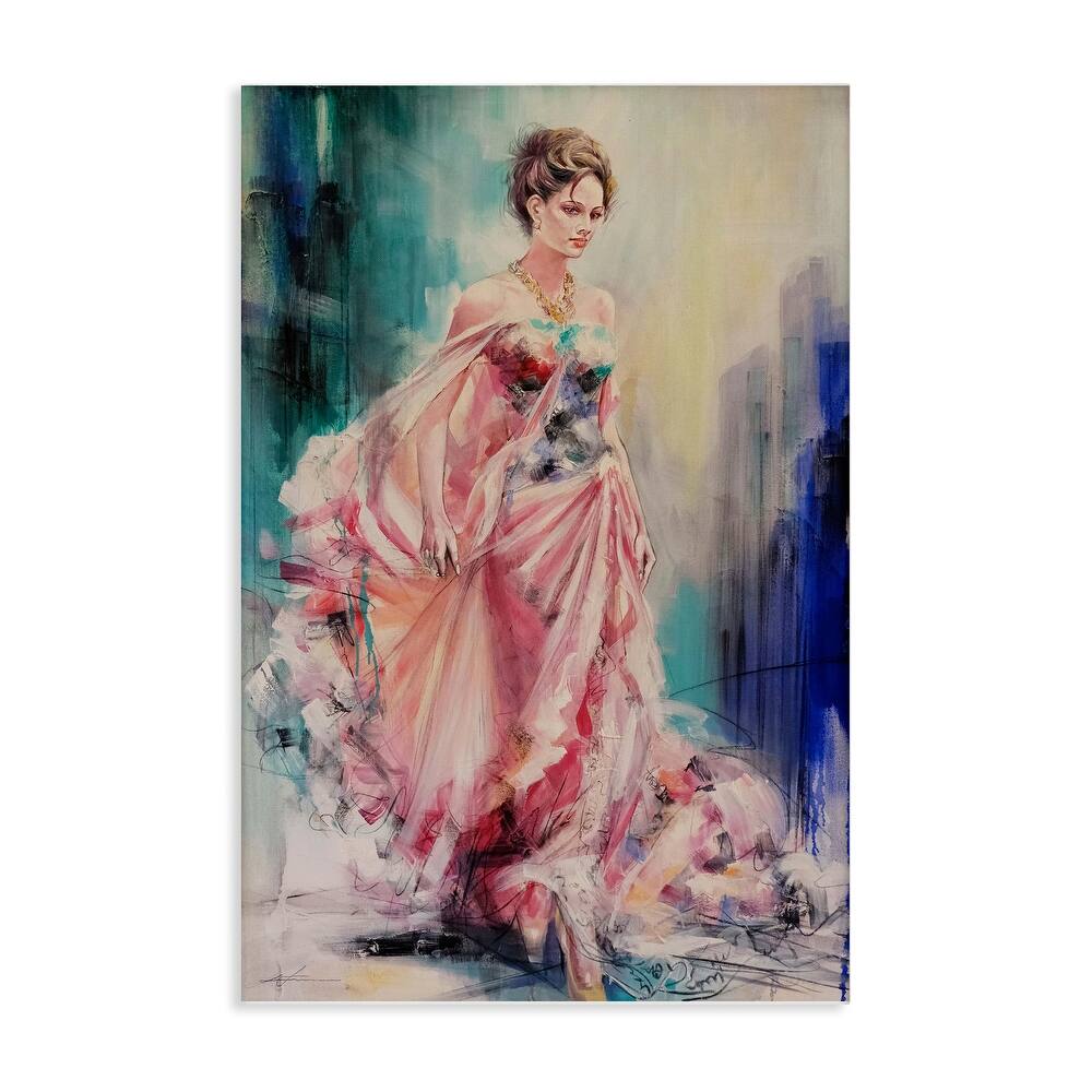Stupell Sophisticated Woman in Dress Canvas Wall Art Design By Lucille Lee