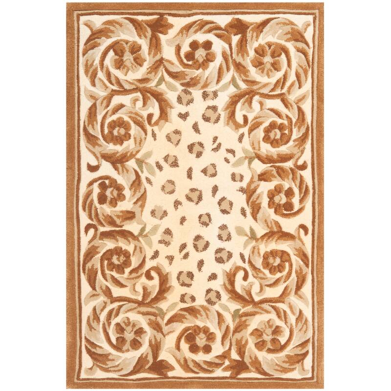 SAFAVIEH Handmade Naples Yanne Traditional Oriental Scrolls Wool Rug