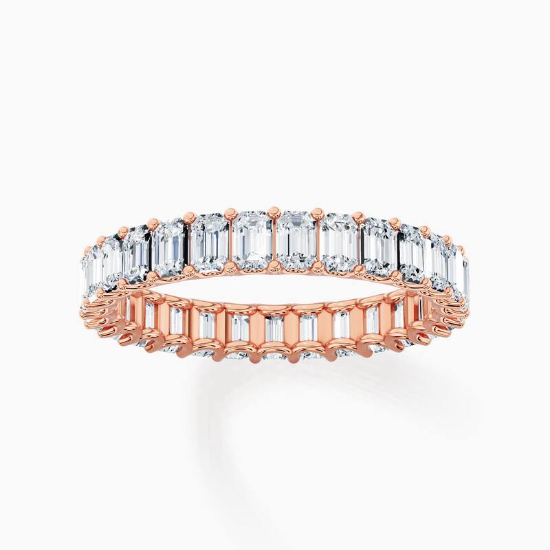 Auriya 14k Gold Emerald North-South Lab Grown Diamond Eternity Band 2.90 - 12.75 ct. tw. (F-G, VS)