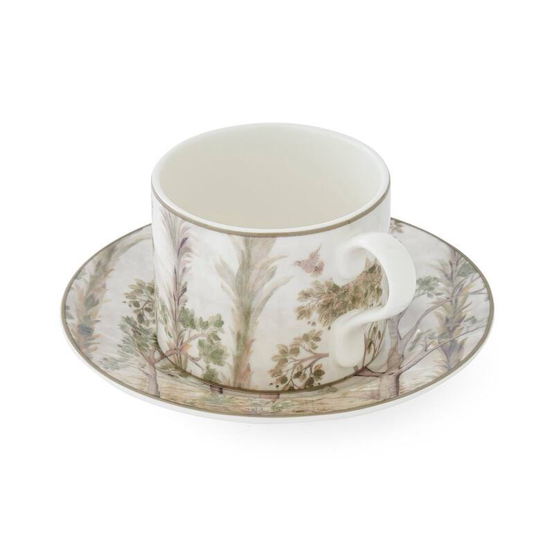 Spode Kit Kemp Tall Trees Teacup and Saucer - 10 fl. oz. Cup