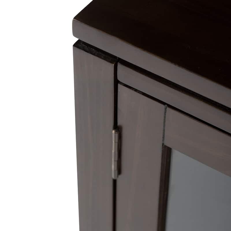 WYNDENHALL Essex SOLID WOOD 30 inch Wide Contemporary Low Storage Cabinet - 30"w x 14"d x 31" h