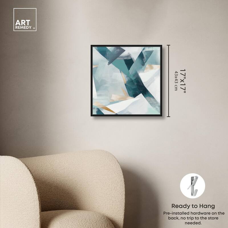 Cerulean Shard Canvas by Art Remedy