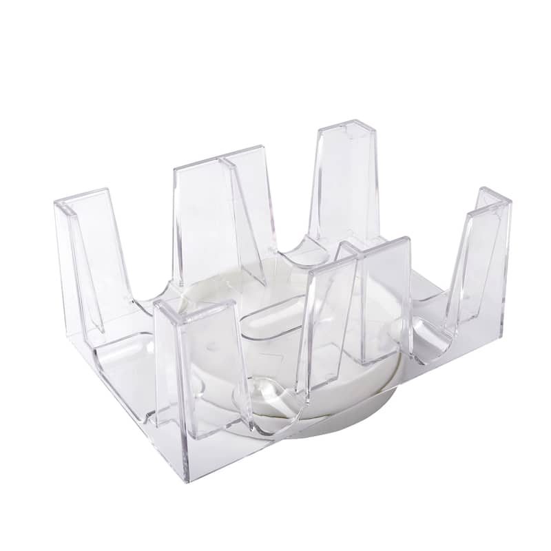 GSE Revolving Canasta Card Tray, Rotating Playing Cards Holders for Hand & Foot, Rummy, UNO Games - 6-Deck