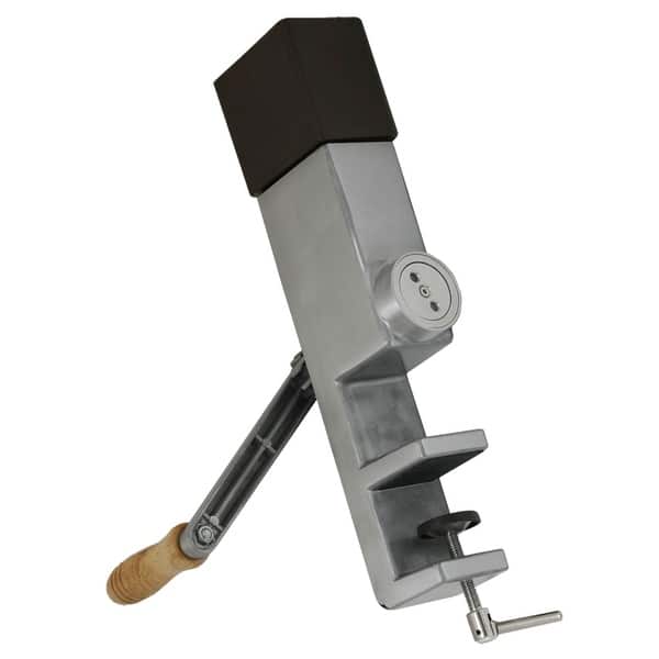 VKP Brands Hand Crank Grain Mill with Cone Shaped Grinding Burrs Bed