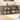 Furniture of America Lenn Modern Farmhouse Oak Wood 4-Door Server with Glass Doors