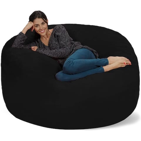 Bean Bag Chair 5-foot Memory Foam Removable Cover Bean Bags