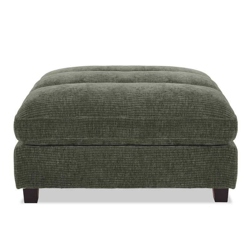 38.6" Plush Chenille Ottoman, Upholstered Cloud Ottoman, Modular Sectional Couches For Living Room, Compressed Memory Foam