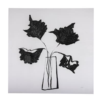 Organic Line Drawing II (30 x 30) Canvas Art Print