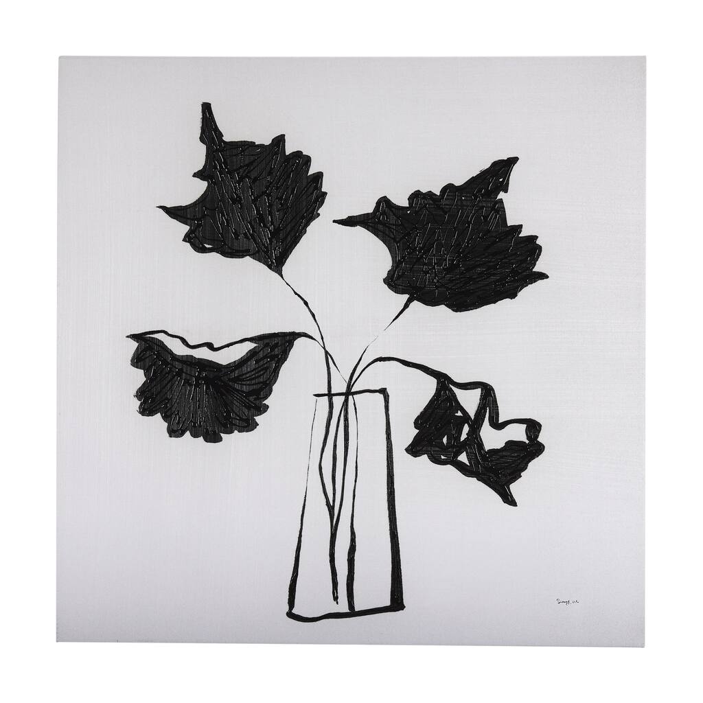 Organic Line Drawing II (41 x 41) Canvas Art Print