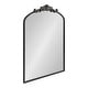 preview thumbnail 21 of 107, Kate and Laurel Arendahl Traditional Baroque Arch Wall Mirror 24x36 - Black
