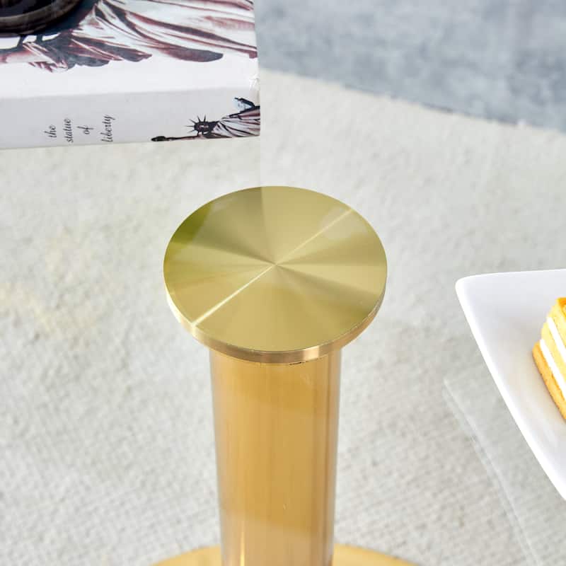 Diameter Glass Top And A Modern, Minimalist Round Dining Table With Metal Legs