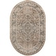 preview thumbnail 96 of 107, Nourison Concerto Classic Persian Medallion Area Rug. 5' x 8' Oval - Beige/Gray