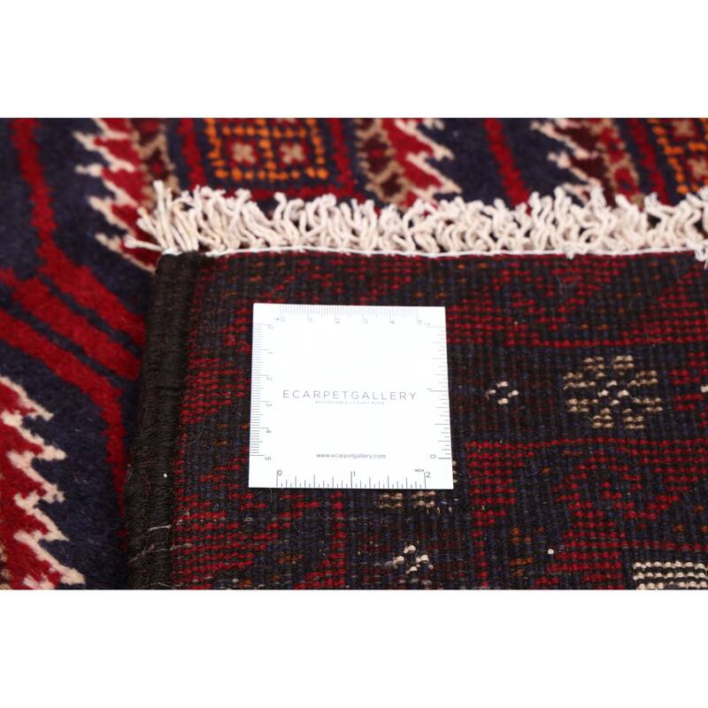 ECARPETGALLERY Hand-knotted Teimani Dark Navy Wool Rug - 3'6 x 6'0