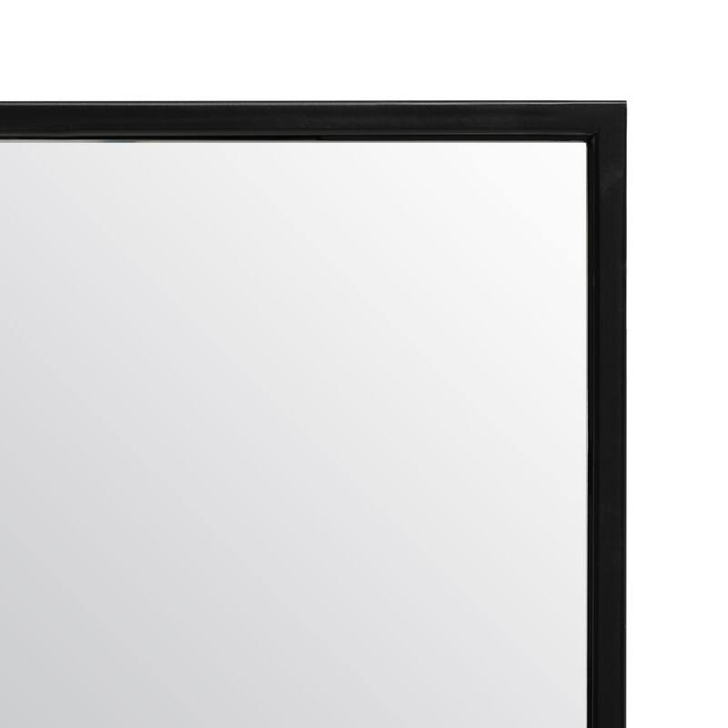SAFAVIEH Asha Black Rectangular Mirror - 24" W x 1" L x 58" H - 24Wx1Dx58H
