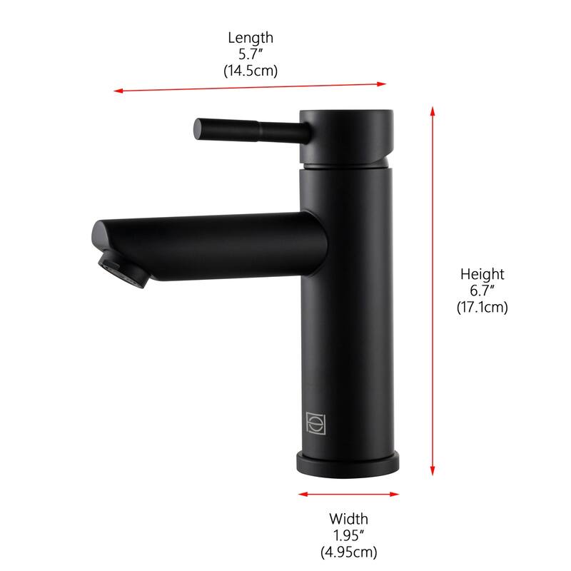 Indigo Home Single Hole Single Handle Bathroom Faucet