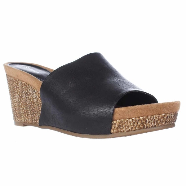 mule sandals black