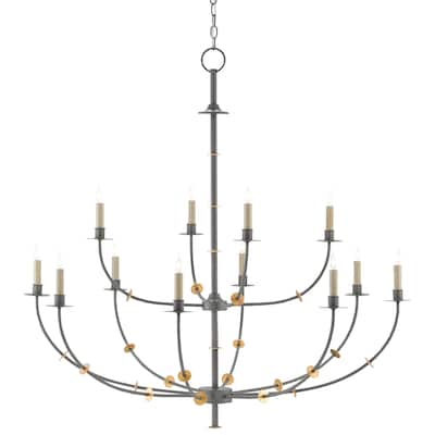 Currey & Company Balladier Chandelier - 44"h x 45.5"dia