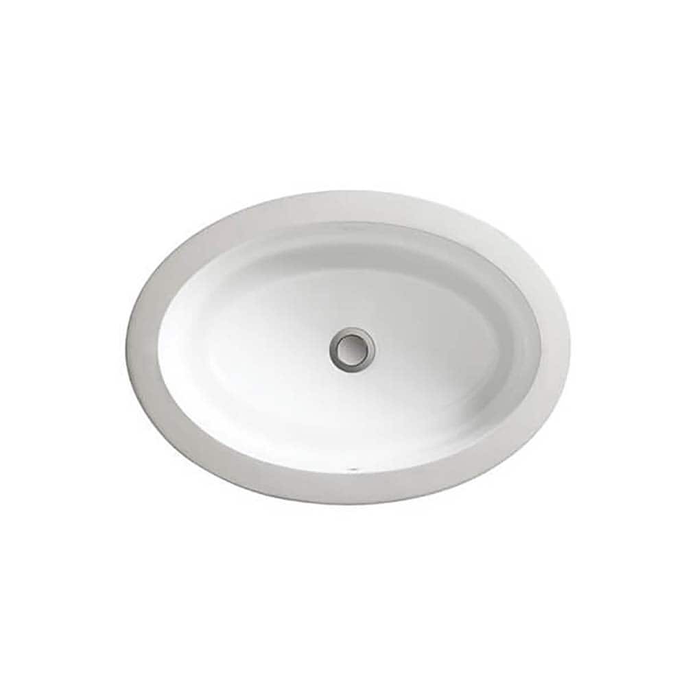 DXV D20115000 Pop 18" Oval Vitreous China Undermount Bathroom Sink