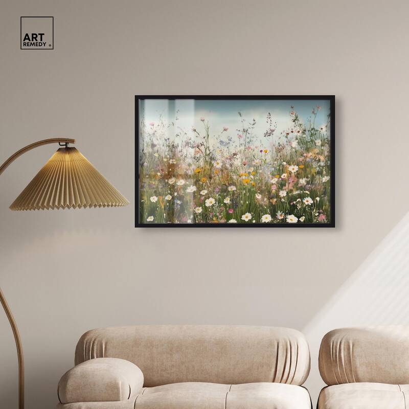 Glimmering Glade Garden III Shadowbox by Art Remedy