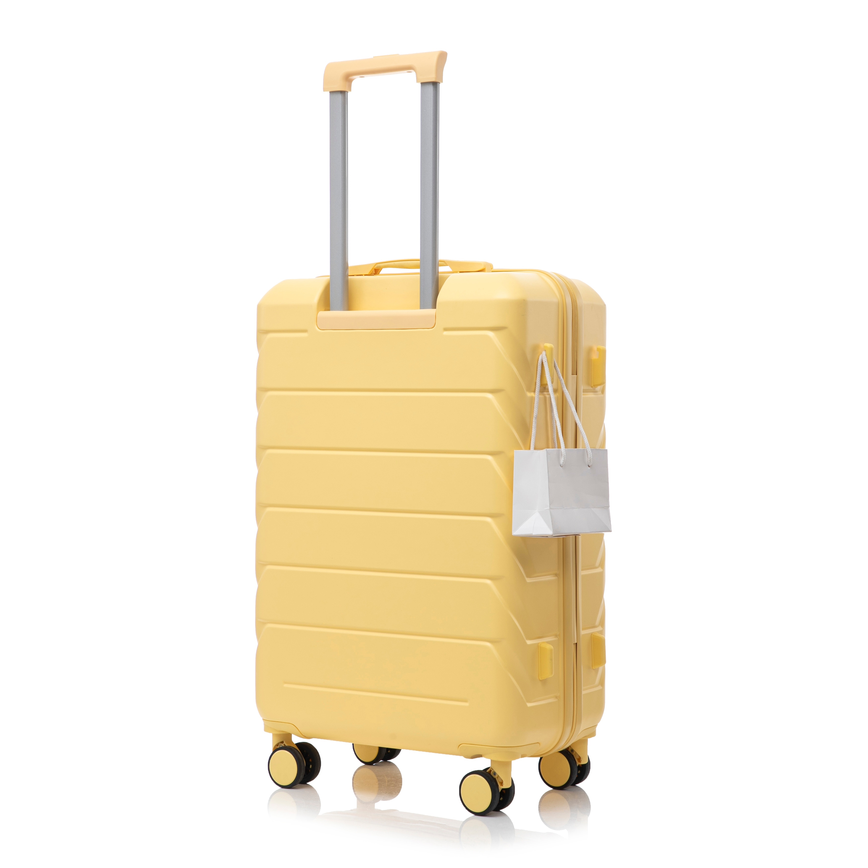 28 Inch Large Checked Luggage, Scratch Resistant Surface Four Multi-Directional Wheels, With Combination Lock and Side Hooks