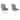 Skye Swivel Gray Velvet and Brushed Stainless Steel Dining Room Chairs - Set of 2
