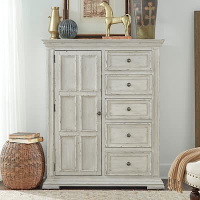 Big Valley Whitestone Distressed Door Chest