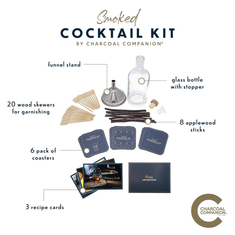 Charcoal Companion Smoked Cocktail Kit