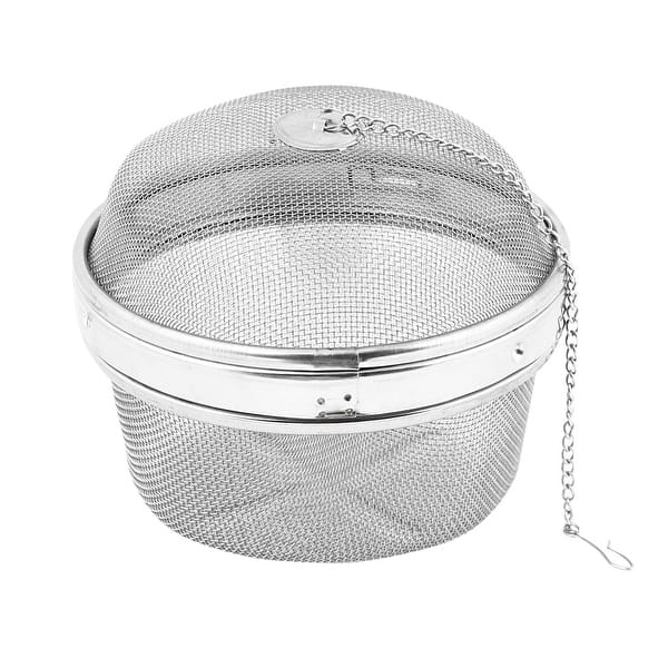 slide 1 of 1, Stainless Steel Infuser Mesh Ball Tea Strainer 5 Inch Dia - Silver - 5"x 4.3"(D*T)