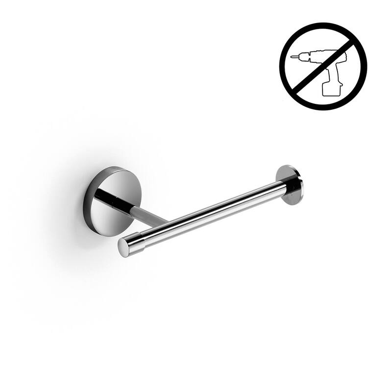 WS Bath Collections Single Post Brass Tissue Holder from the Duemila - Polished Chrome