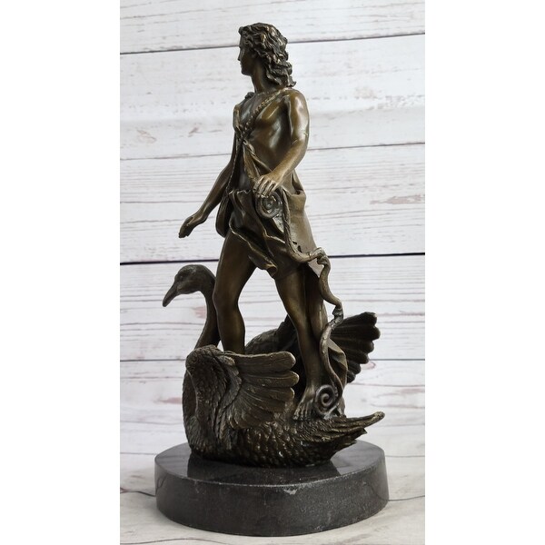Leda Zeus Swan Greek Mythology Bronze Sculpture Statue Lost Wax