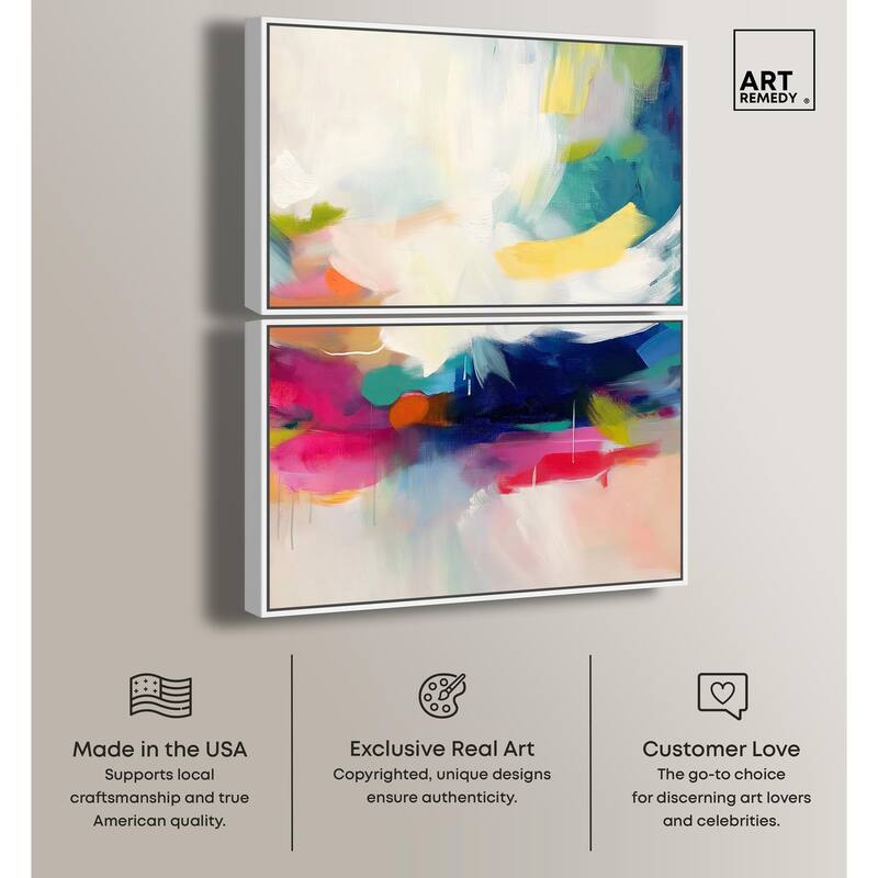 Riot of Color III Canvas Set of 2 by Art Remedy