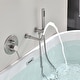 preview thumbnail 18 of 41, Solid Brass 2 Handle Wall Mounted Roman Tub Faucet With Handheld Shower