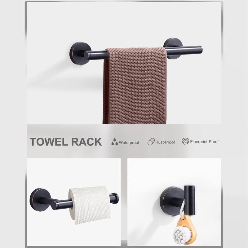 WOWOW 3-Pieces Bathroom Hardware Set