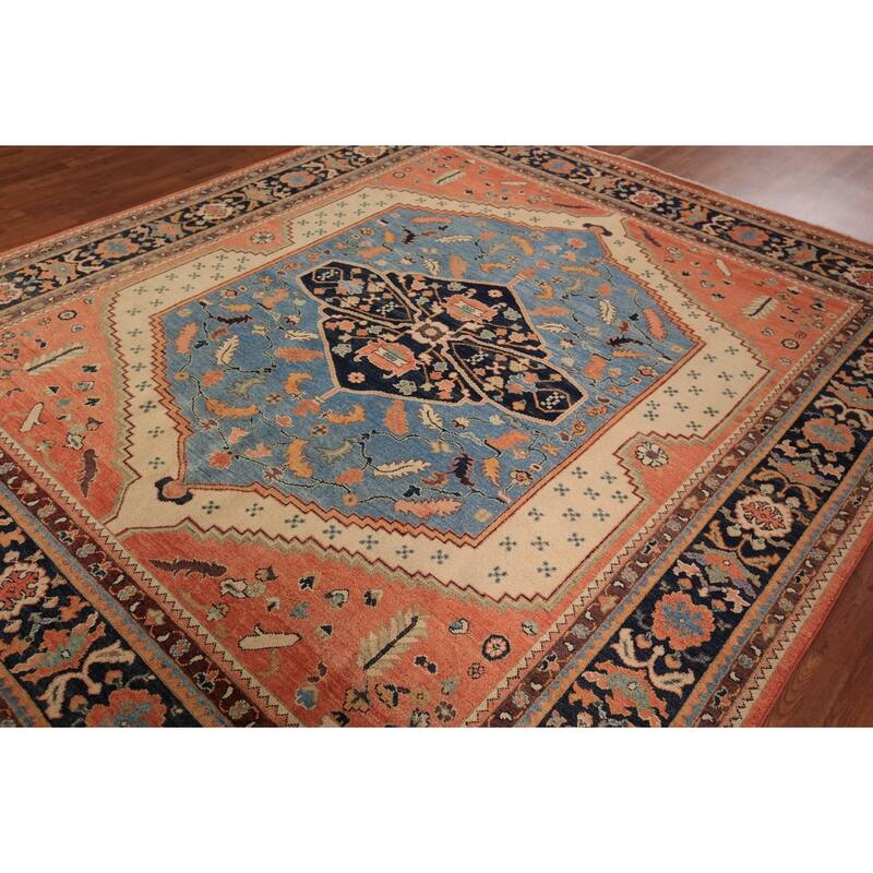 Vegetable Dye Sultanabad Oriental Area Rug Handmade Wool Carpet - 8'3" x 9'7"