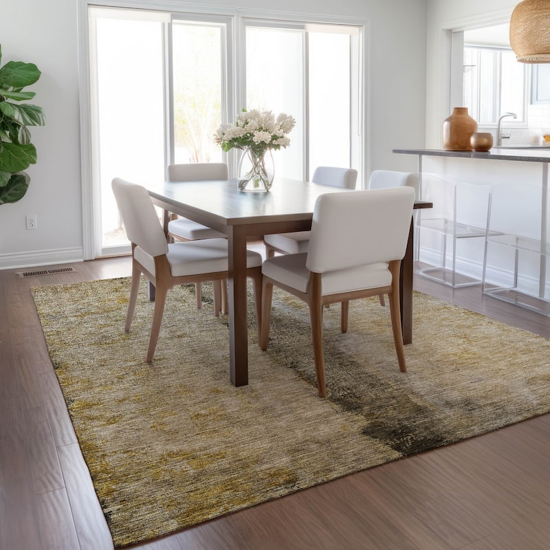 Machine Washable Indoor/ Outdoor Chantille Modern Contemporary Rug