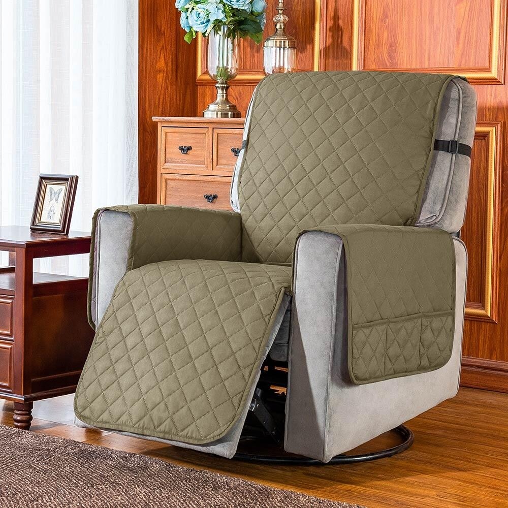 Details about   Subrtex Recliner Chair Cover Slipcover Reversible Protector Anti-Slip Sofa Soft 