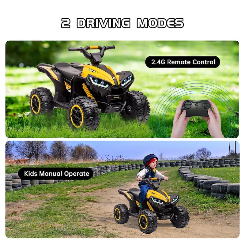 Kids ATV Ride on Toy 12V 4 Power Wheels for Kids
