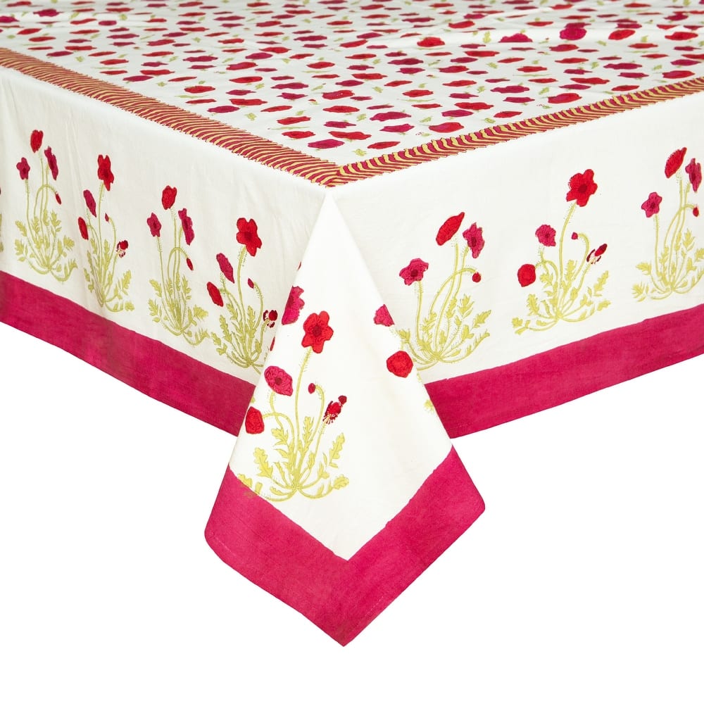 Couleur Nature Poppies Square Tablecloth